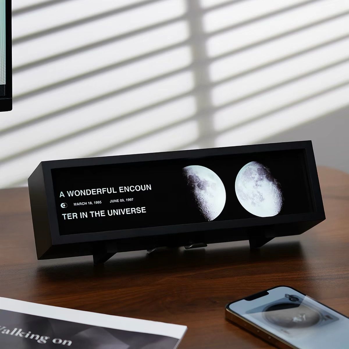 Moon Phase Desk Display