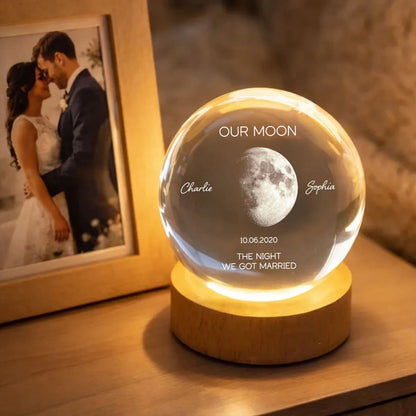 Moon Phase Crystal Ball Night Light
