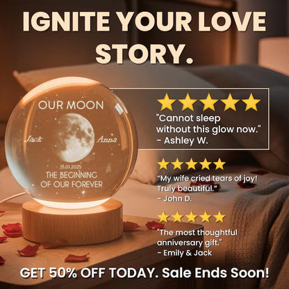 Moon Phase Crystal Ball Night Light