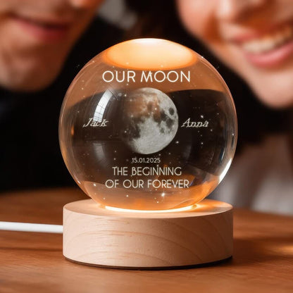 Moon Phase Crystal Ball Night Light
