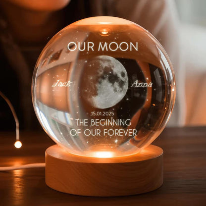 Moon Phase Crystal Ball Night Light