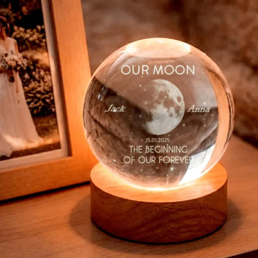 Moon Phase Crystal Ball Night Light