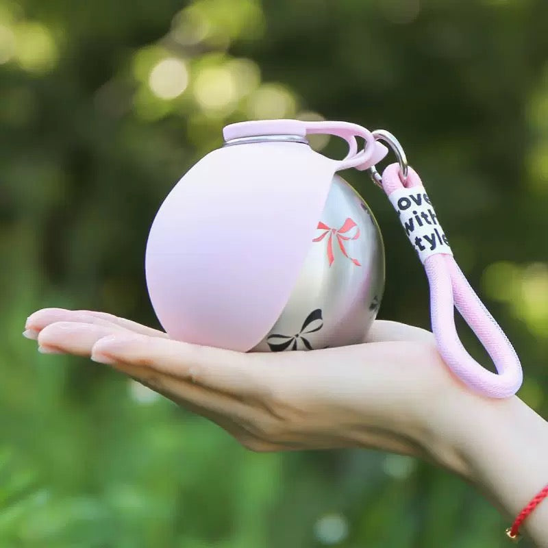 2-in-1 Stainless Steel Pet Travel Water Bottle