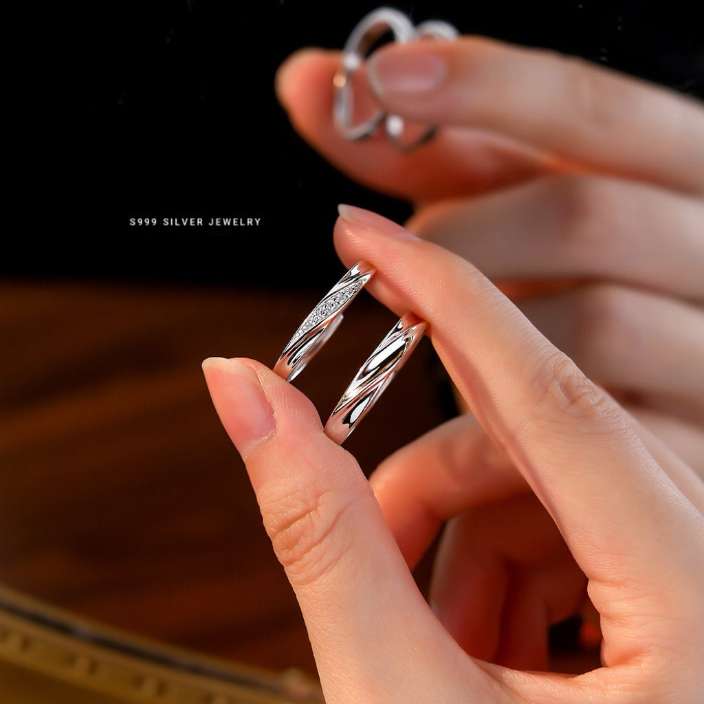 The Moon That Connected Us — Personalized Couple Rings