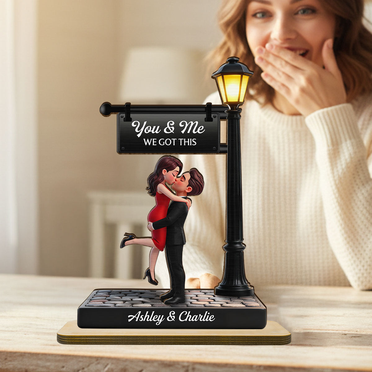 Custom Couple Wooden Plaque