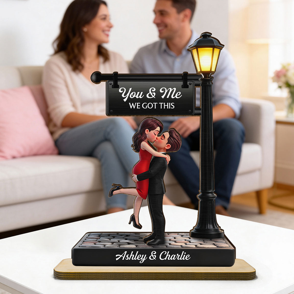 Custom Couple Wooden Plaque